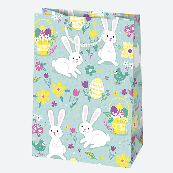 Ostern Bunnies Papiergeschenktasche 23x32x11 cm