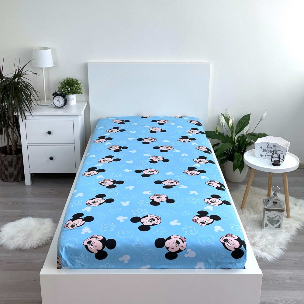Disney Mickey  Spannbettlaken 90x200 cm