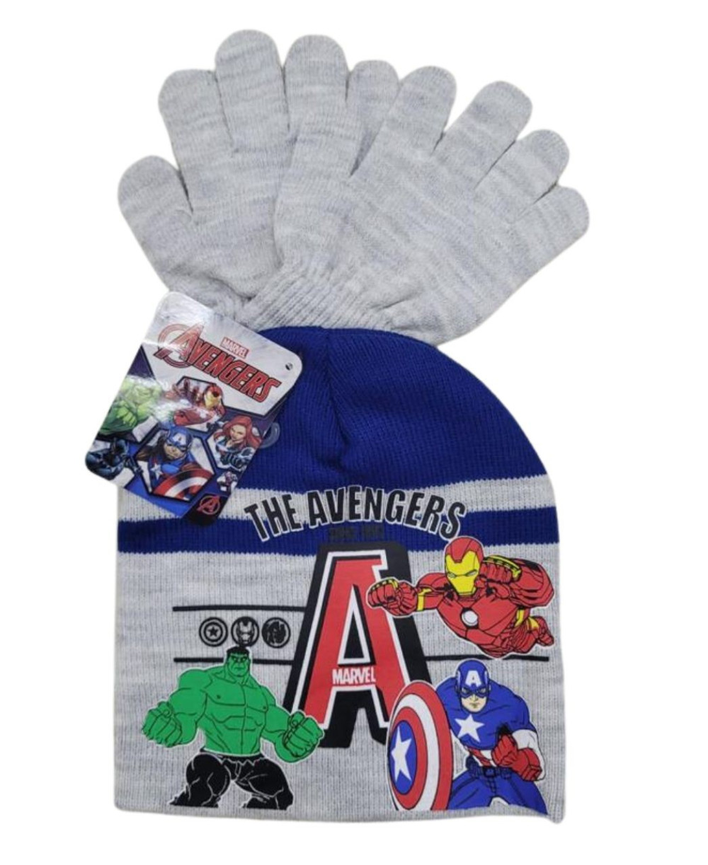 Avengers Kinder Mütze + Handschuh-Set 52-54 cm
