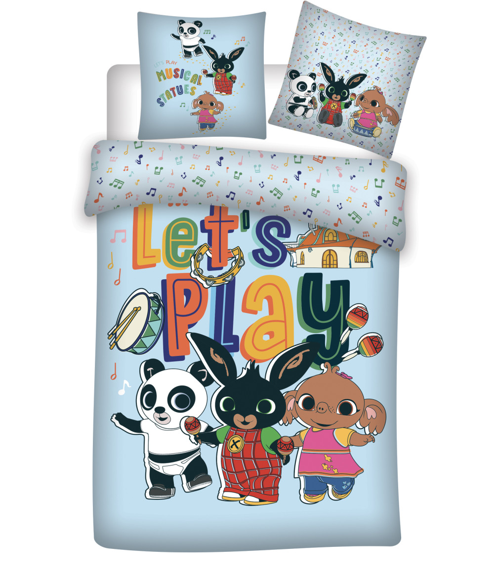 Bing Let's Play Kinderbettwäsche 100×135cm, 40×60 cm