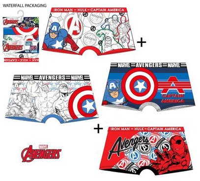 Avengers Kinder Boxershorts 2 Stück/Paket