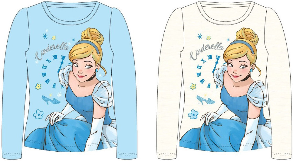 Disney Prinzessin Cinderella Kinder Langarmshirt, Oberteil 98-128 cm