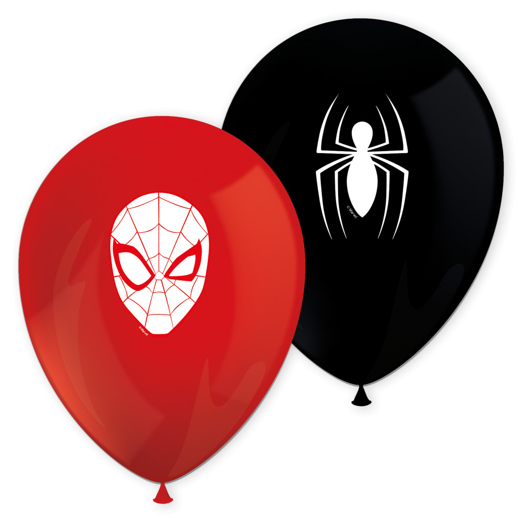 Spiderman World of Webs Ballon 8 Stk