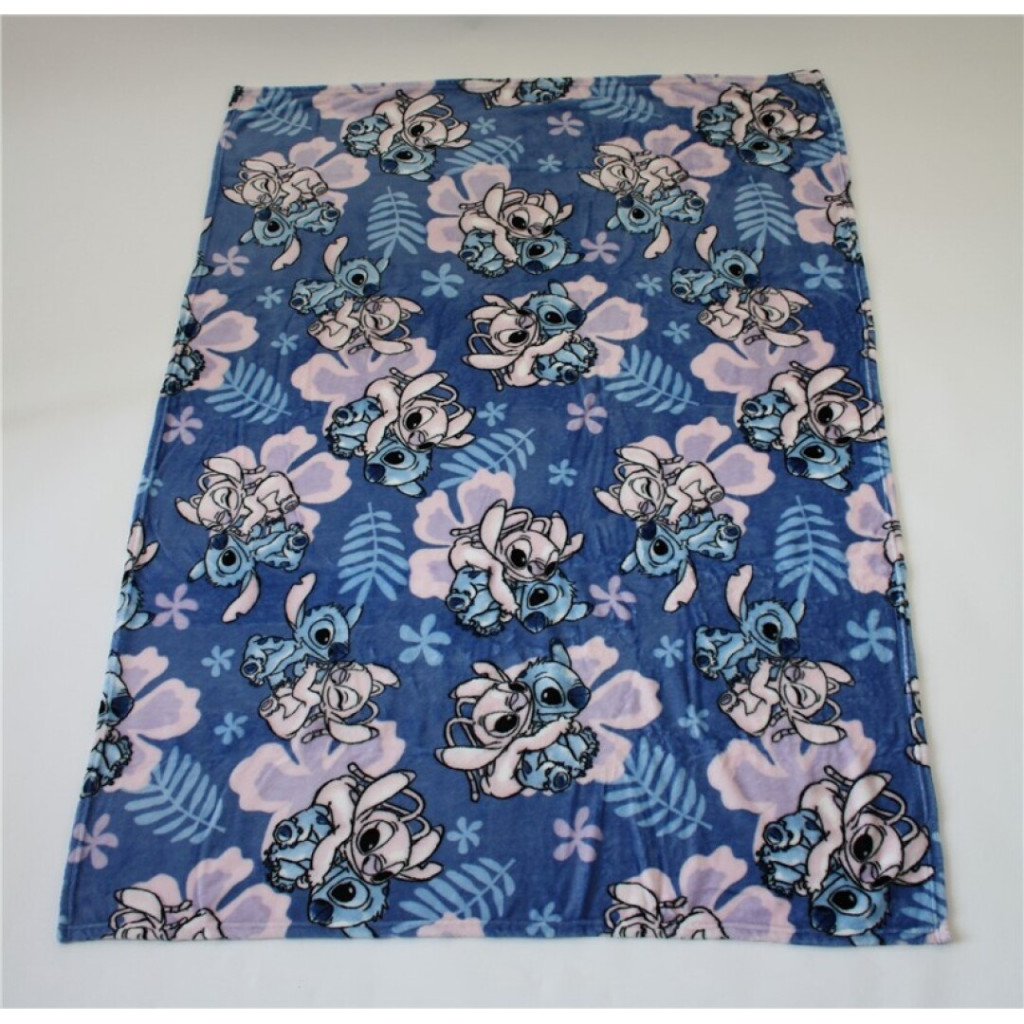 Disney Lilo und Stitch Hibiscus coral fleece Decke 110x150cm