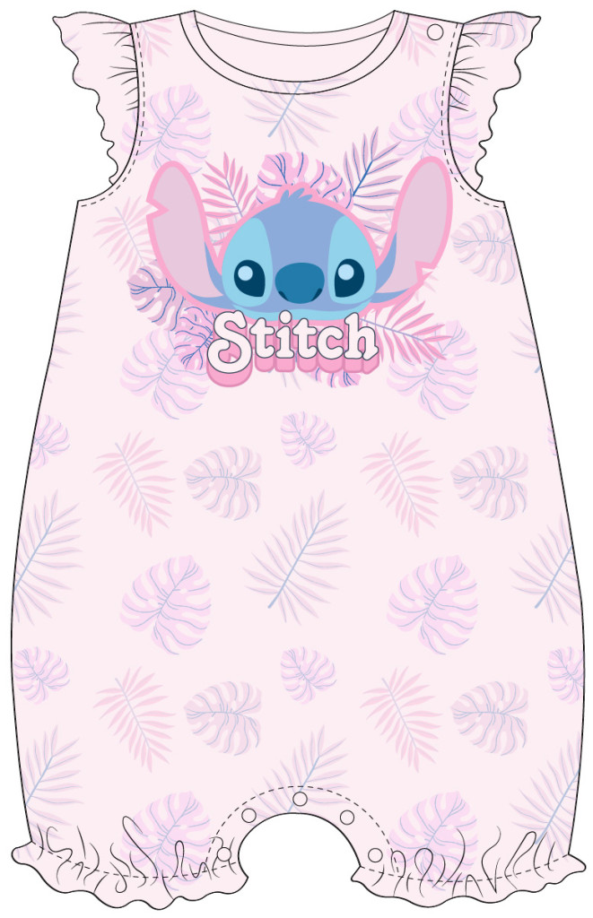 Disney Lilo und Stitch Pink Leaf Baby Strampler 62-92