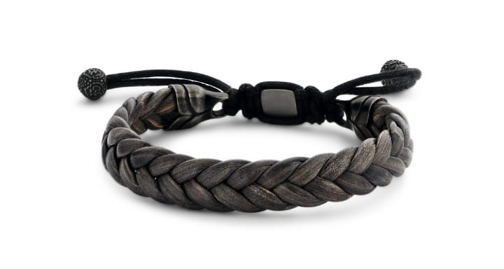 Victoria Herren braunes Lederarmband