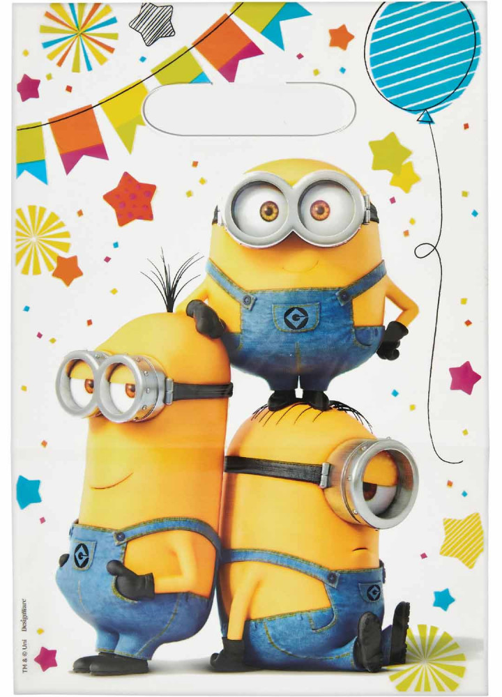 Minions Hooray Geschenktasche 6 Stück