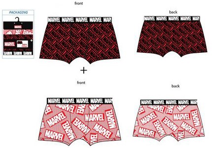 Avengers Marvel Herren Boxershorts 2 Stück/Pack (S-XL)