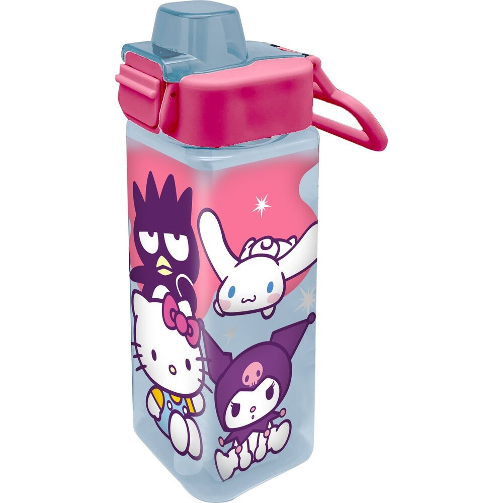 Hello Kitty Friends quadratische Plastikflasche 500 ml