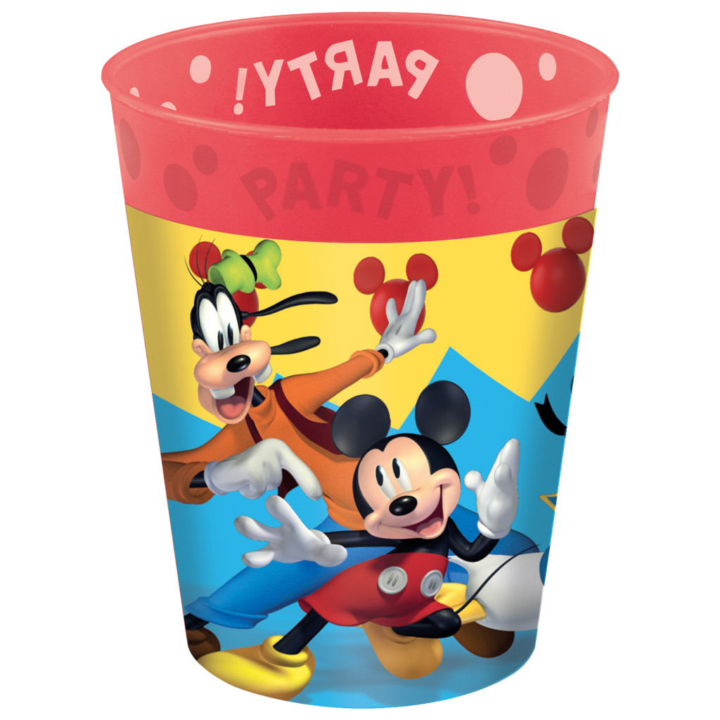 Disney Mickey Jump Into Fun Micro Premium Kunststoff-Becher Set 4 Stk 250 ml