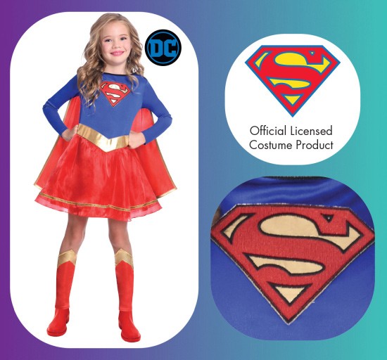 Supergirl Kostüm 10-12 Jahre