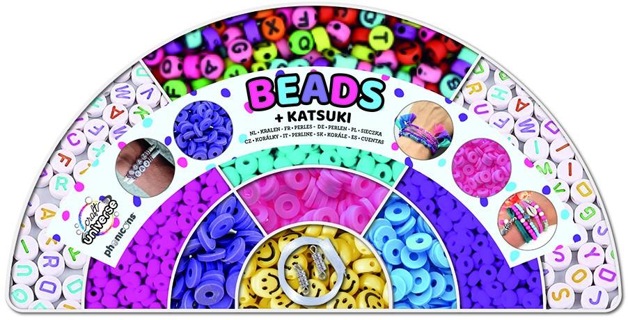 Farbe ABC Perlenfädel-Set XXL