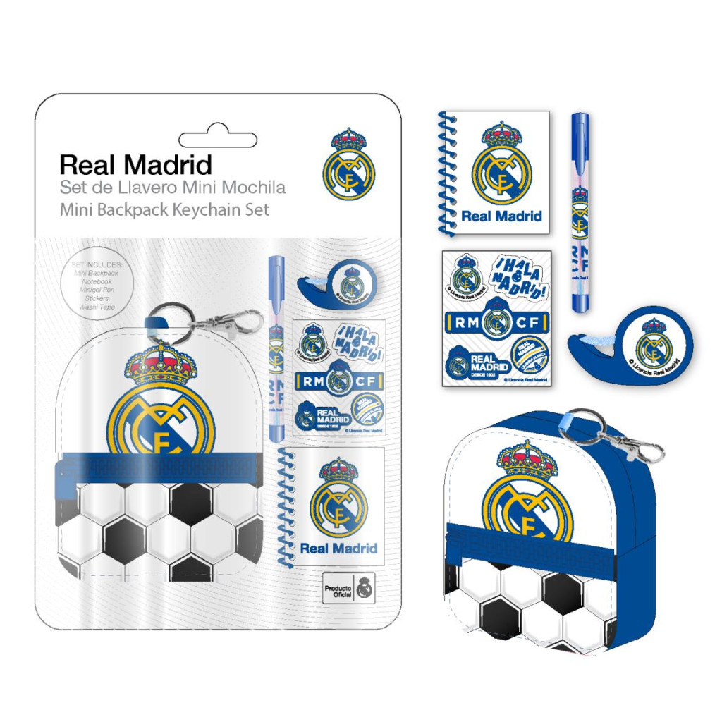 Real Madrid CF Mini-Tasche-Schlüsselanhänger-Set