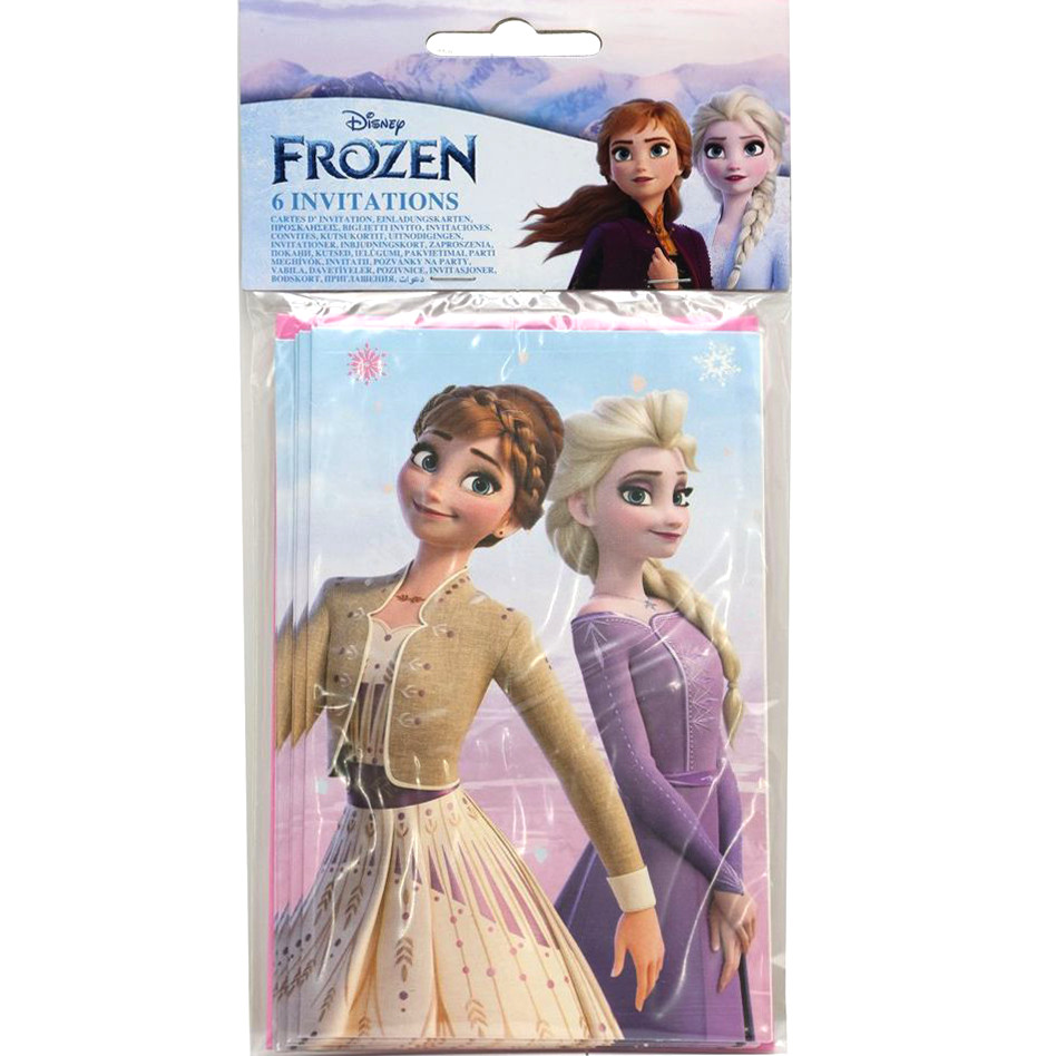Disney Eiskönigin Wind  Party Einladung 6er-Set FSC