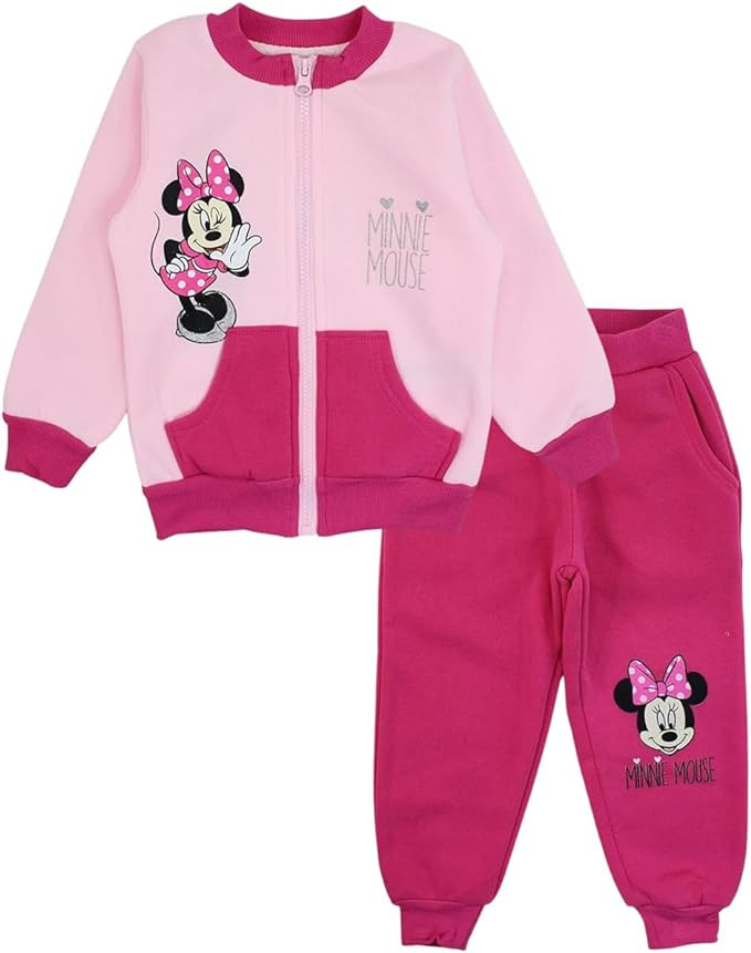 Disney Minnie  Pink Kinder-Trainingsanzug, Jogging-Set 92-128 cm