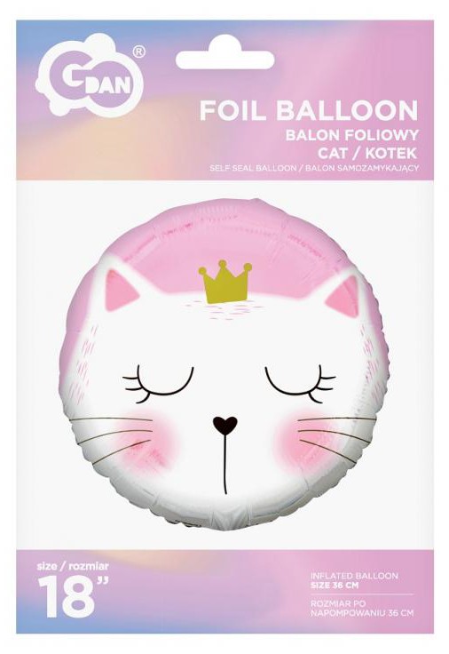 Katze Sleepy Folienballon 36 cm