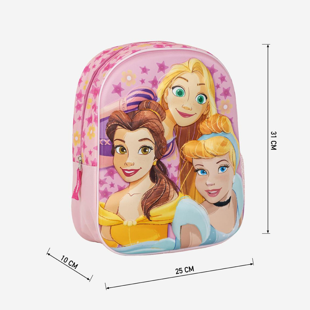 Disney Prinzessin 3D Rucksack, Tasche 31 cm