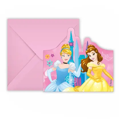 Disney Prinzessin Live Your Story Party-Einladung 6er-Set FSC