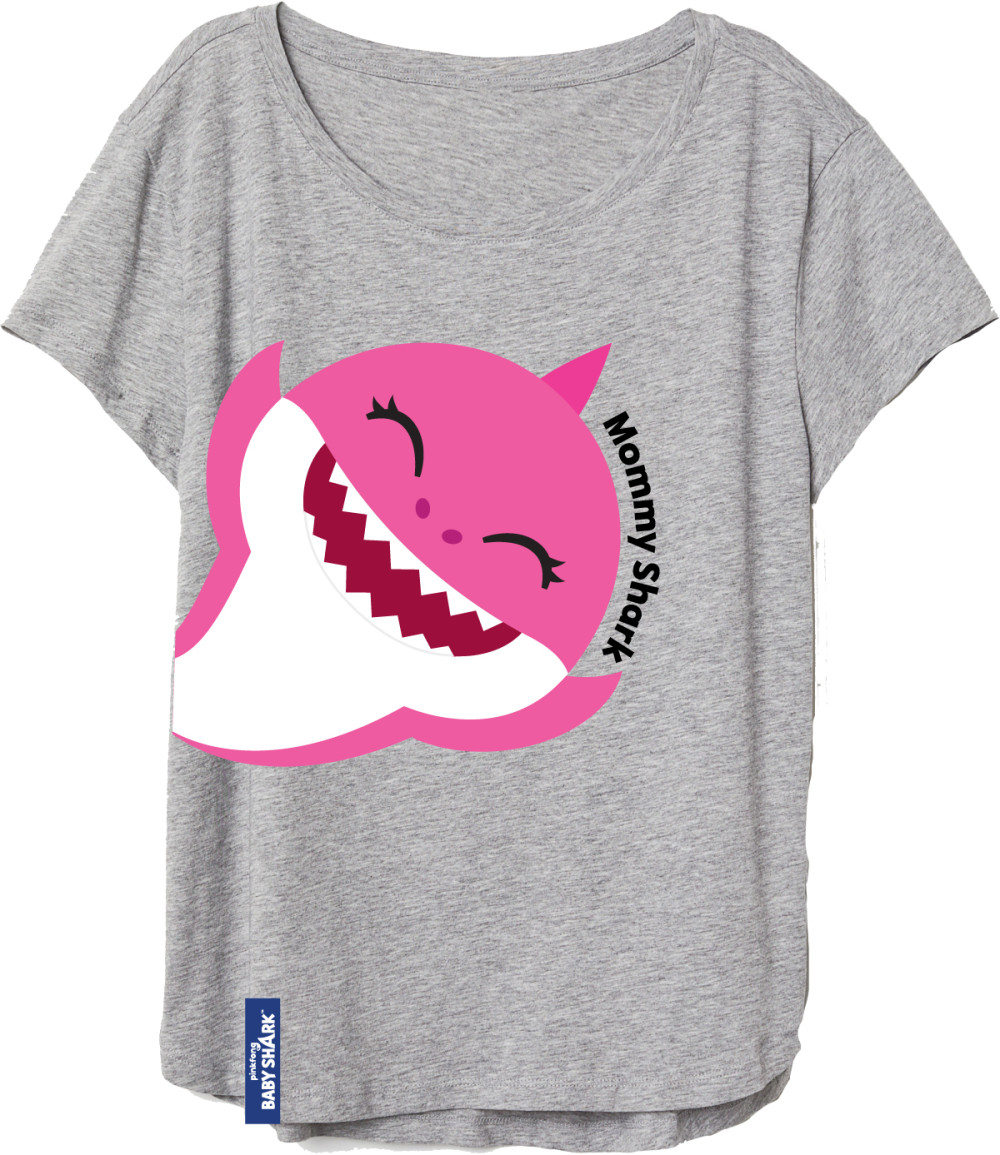 Baby Shark kurzes Damen T-Shirt, Oberteil S-XL