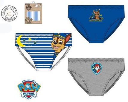 Paw Patrol Kinderunterwäsche, Unterhose 3 Stück/Paket 6 - 8 Jahre / 116 - 128 cm