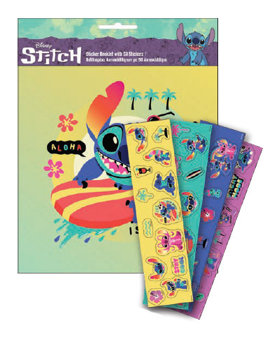 Disney Lilo und Stitch Stickeralbum mit 50 Stickern