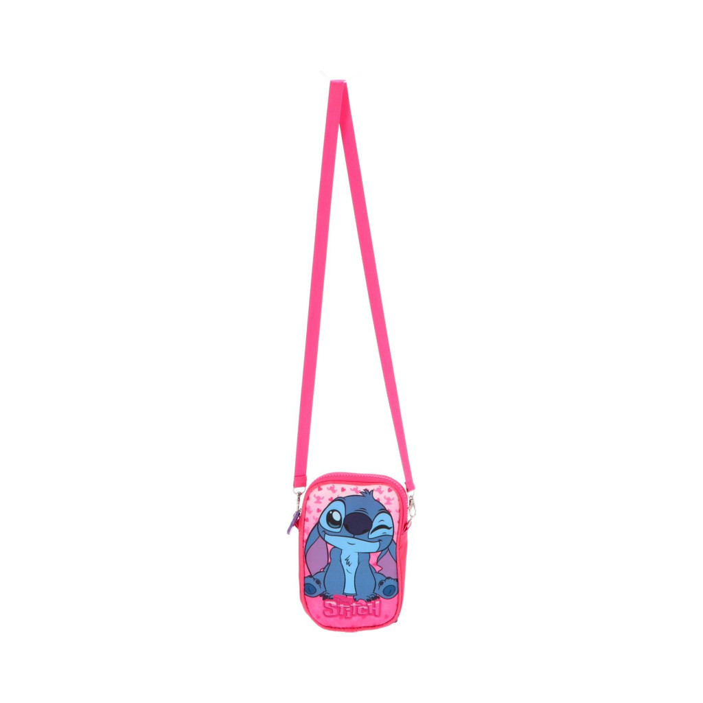 Disney Lilo und Stitch Pink Deluxe Handytasche 18 cm