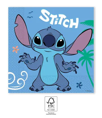 Disney Lilo und Stitch Angel Serviette 20 Stk 33x33 cm FSC
