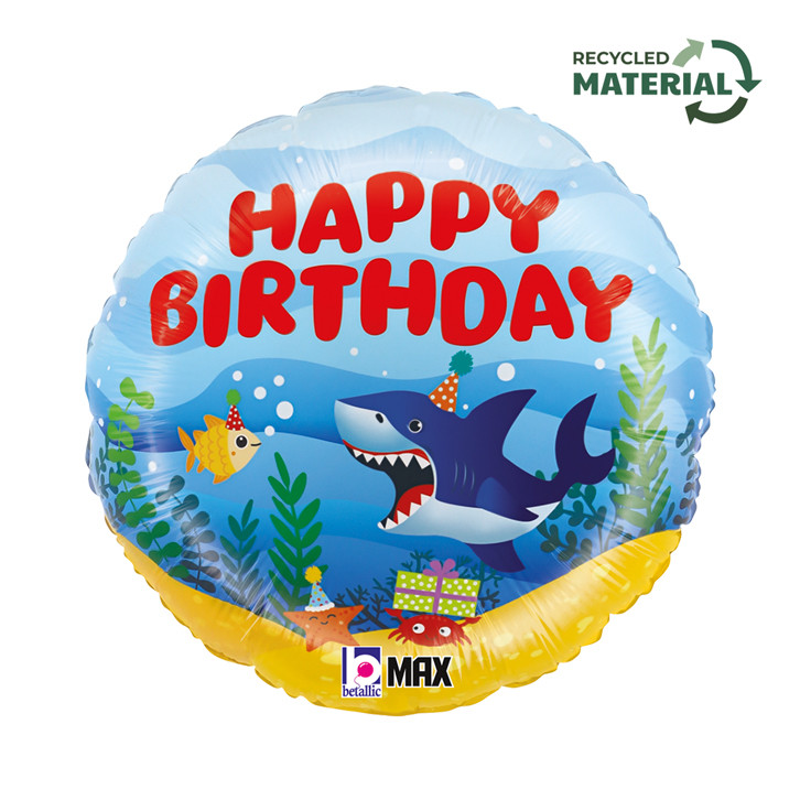 Geburtstag Ocean Happy Birthday Folienballon 46 cm Geburtstag Ocean Happy Birthday Folienballon 46 cm