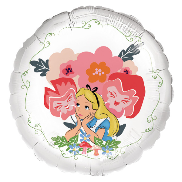Alice im Wunderland Flowers Disney Folienballon 43 cm
