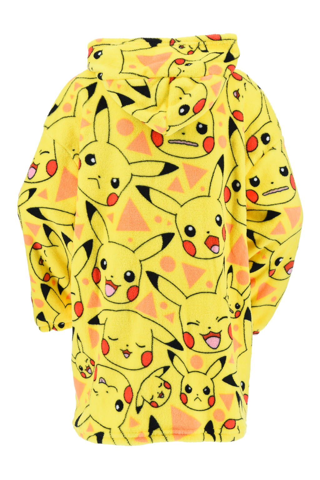 Pokémon Yellow Überziehbare Plüsch-Fleece-Decke, Poncho 10-16 Jahre