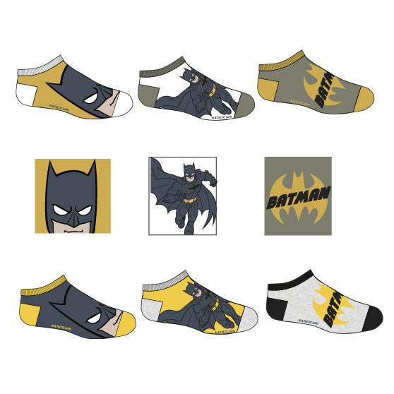 Batman Kinder Sneaker-Socken 23-34