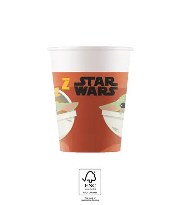 Star Wars The Mandalorian Pappbecher 8 Stk 200 ml FSC
