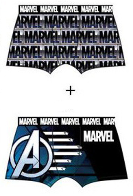 Avengers Herren-Boxershorts 2 Stück/Packung M