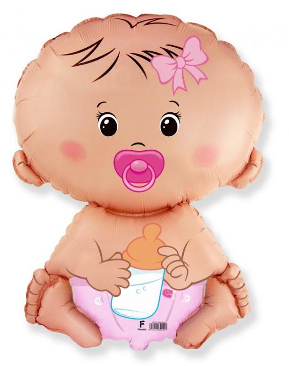 Baby Pink Girl Folienballon 36 cm (WP)