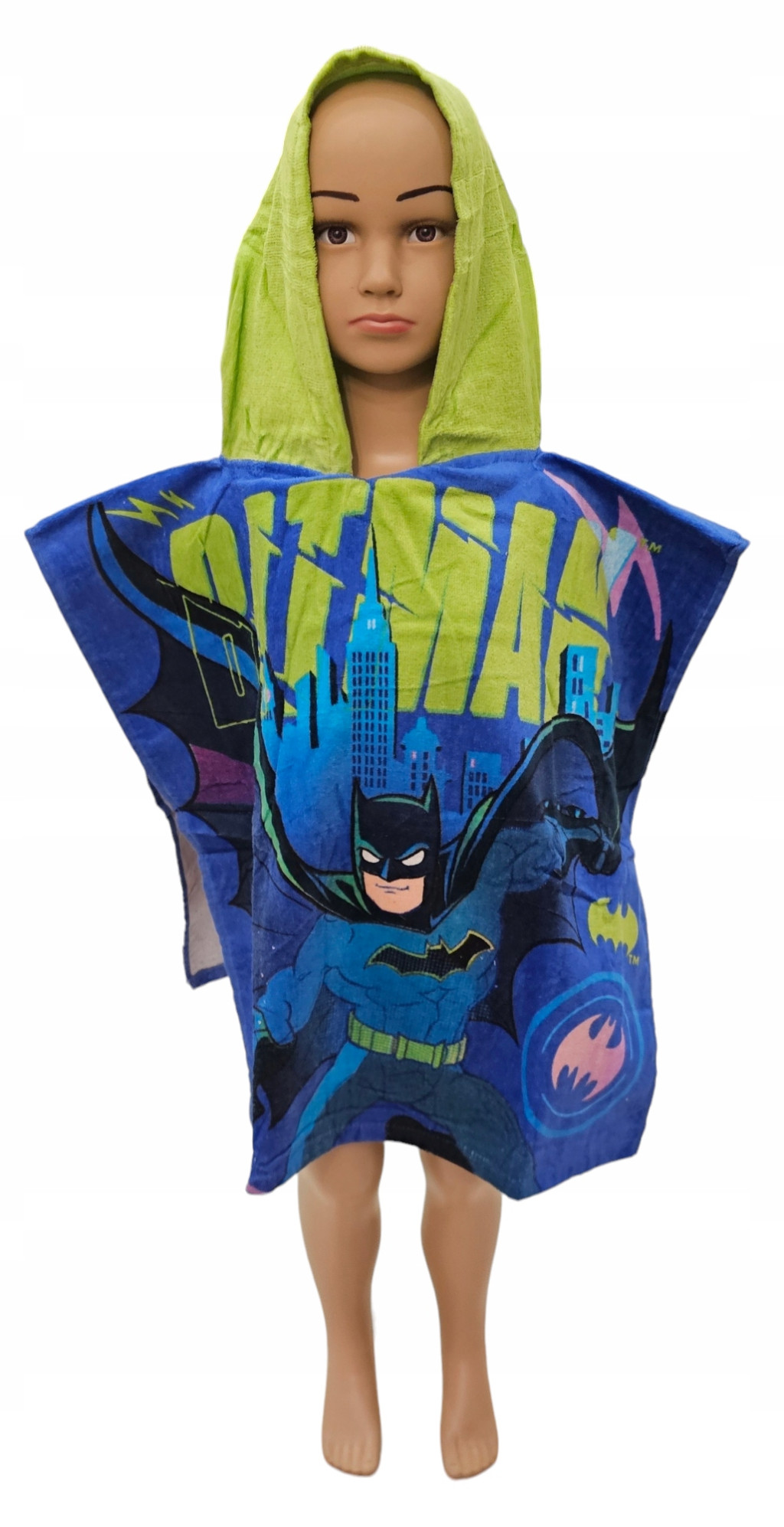 Batman Never Give Up Strandtuch Poncho 55x110 cm