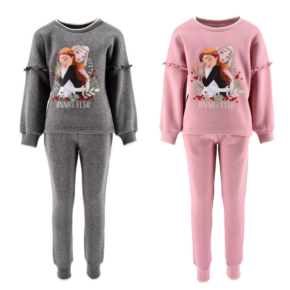 Disney Eiskönigin Kinder Pailletten Trainingsanzug, Jogging Set 4-8 Jahre