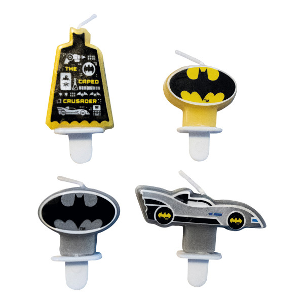 Batman City Kuchenkerzen-Set, 4 Stück