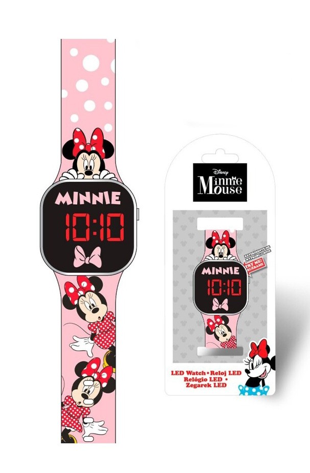 Disney Minnie  Pink digitale LED-Uhr