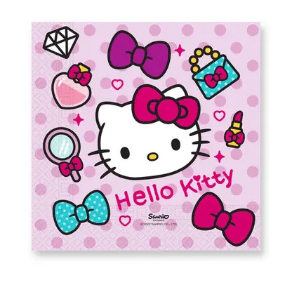 Hello Kitty Fashion Serviette 20 Stk 33x33 cm