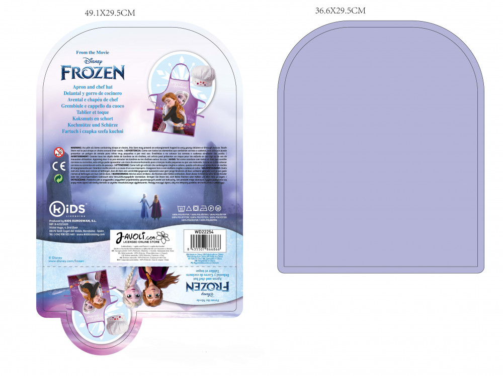 Disney Eiskönigin Hug Kinder Schürze 2-teiliges Set