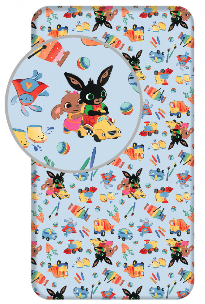 Bing Activities Spannbettlaken 90x200 cm