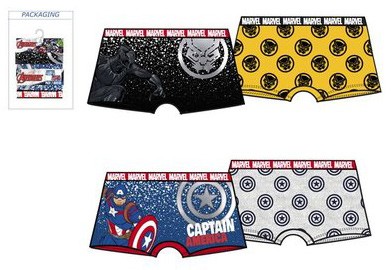 Avengers Kinder Boxershorts 2 Stück/Packung