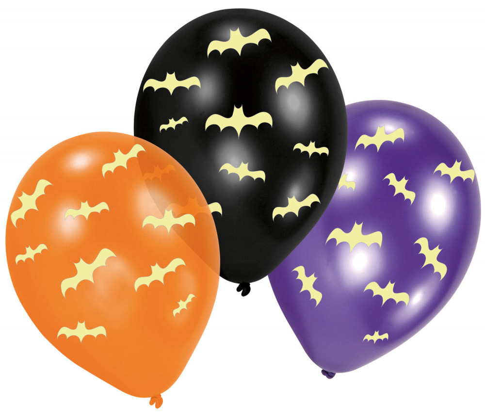 Halloween Bats leuchtender Ballon im Dunkeln, 6 Stk 11 Zoll (27,5 cm) Halloween Bats leuchtender Ballon im Dunkeln, 6 Stk 11 Zoll (27,5 cm)