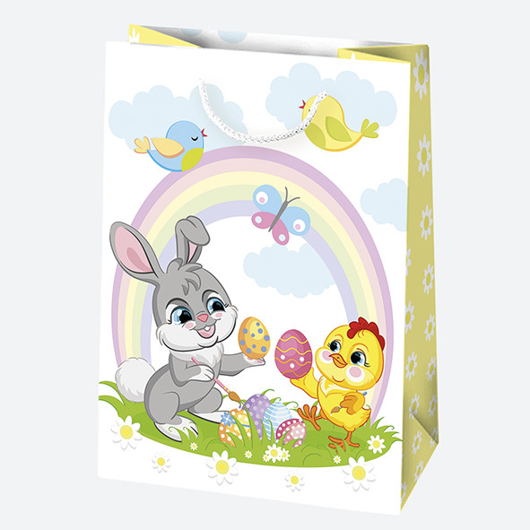 Ostern Bunnies Papiergeschenktasche 23x32x11 cm