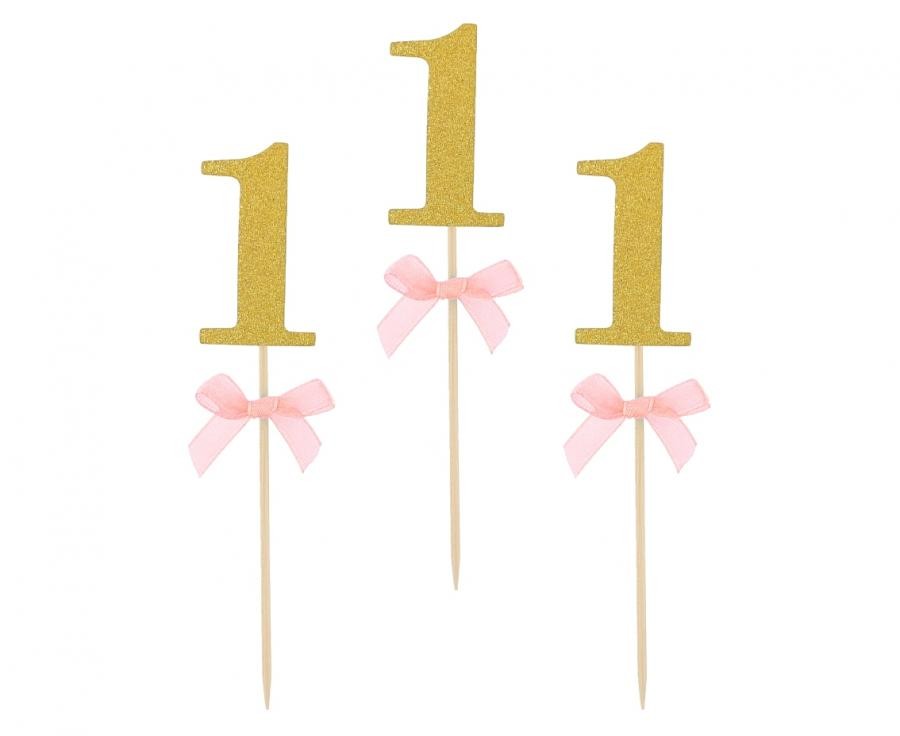 Geburtstag Rosa 1. Geburtstag Dekorationsstab 10 Stk