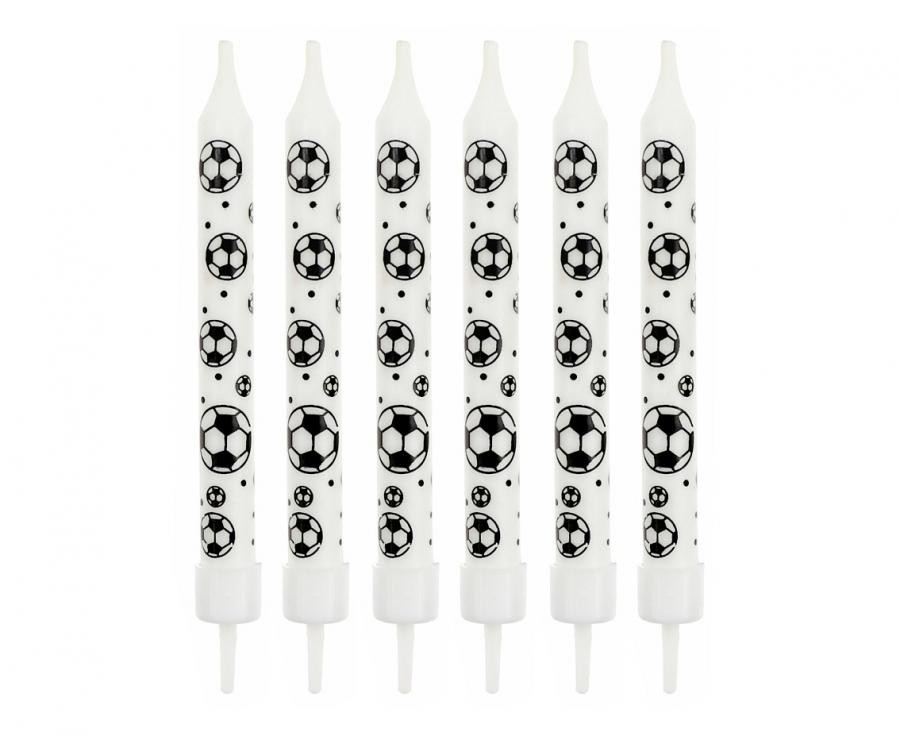 Fußball Ball Set aus 6 Geburtstagskerzen