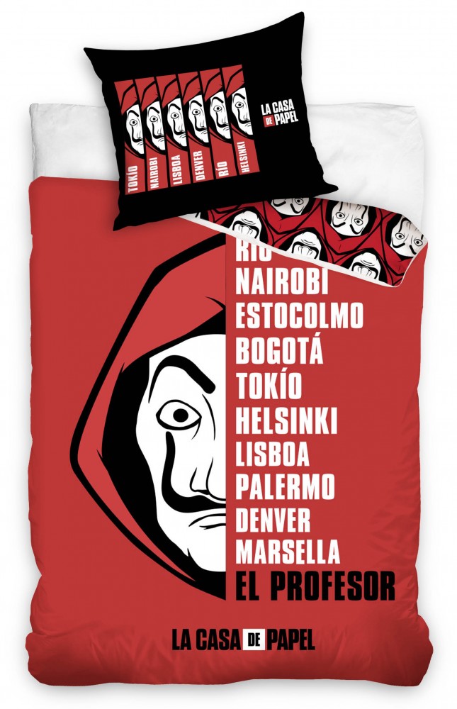 Haus des Geldes Bettwäsche-Set 140×200cm, 70×90 cm