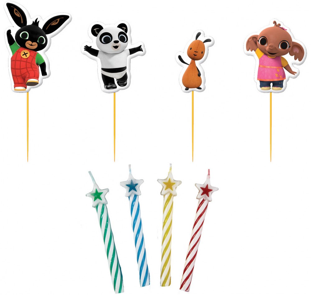 Bing Red Geburtstagskerze, 8-teiliges Kerzen-Set