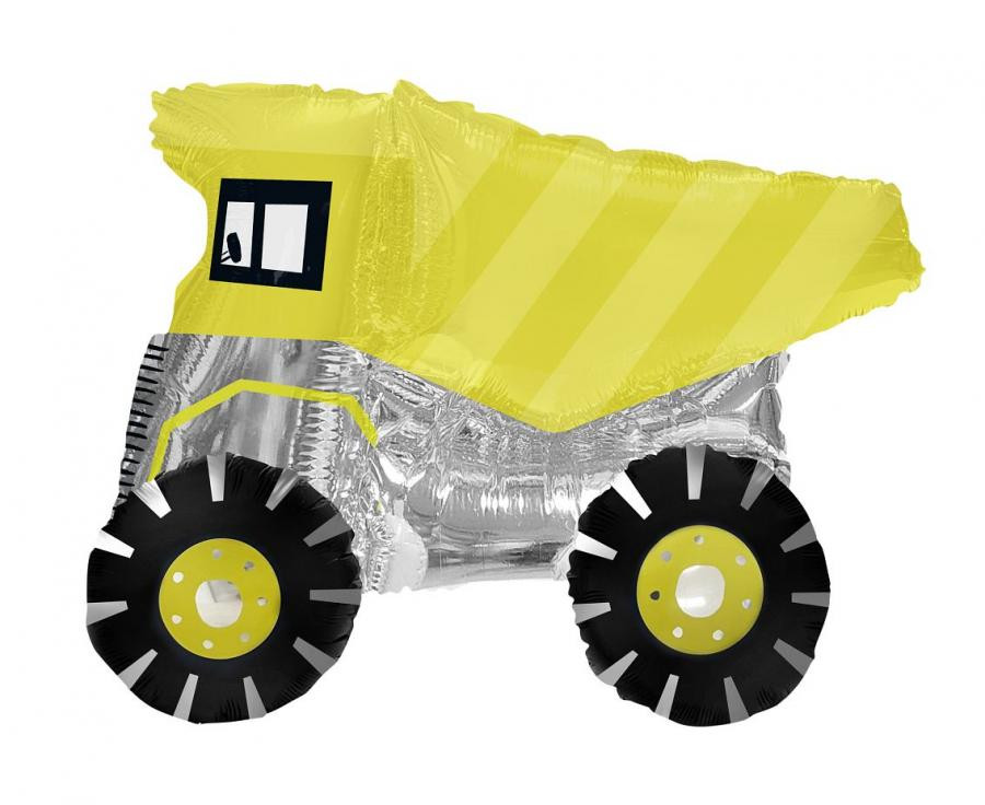 Fahrzeug Trolley 3D Kipper Folienballon 72 cm