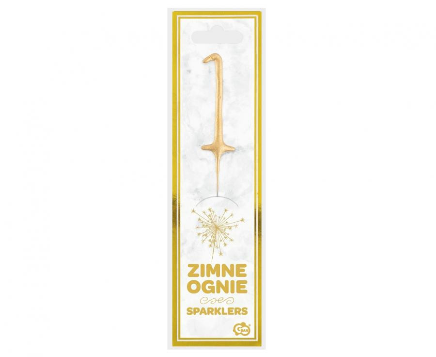 Nummer Gold Gold Nummer 1 Wunderkerze 17 cm